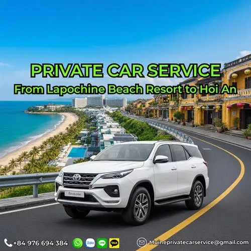 Lapochine Beach Resort to Hoi An Private Car